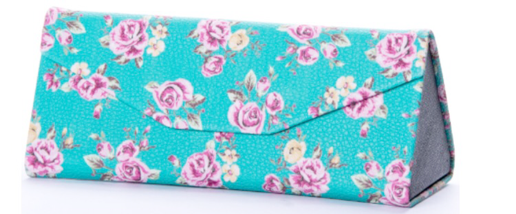 Blue Floral Robin Ruth eyewear case