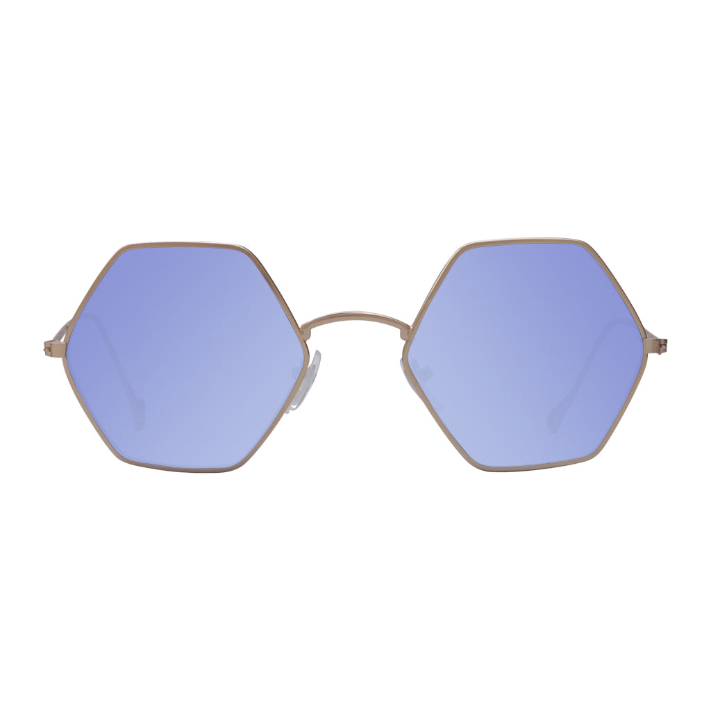 Blue lens woodstock shades