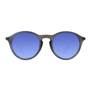 Robin Ruth grey carter sunglasses with blue lenses
